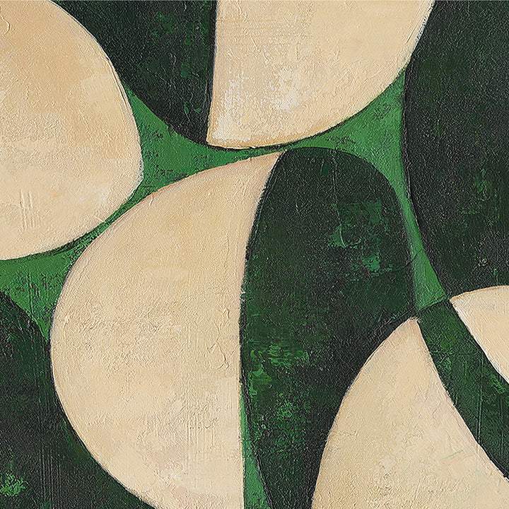 Green Sonata – Handveredelter Kunstdruck auf Leinwand