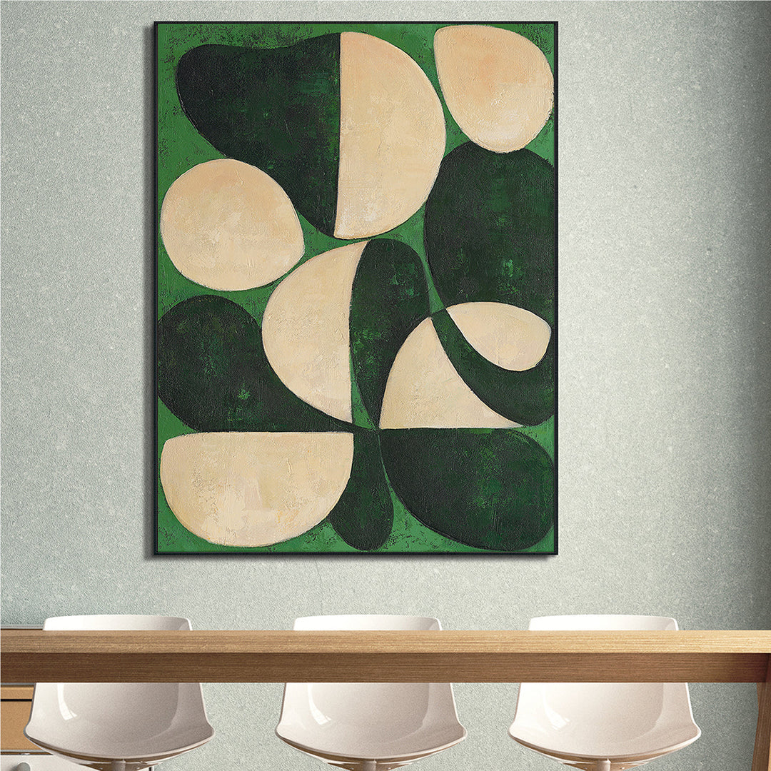 Green Sonata – Handveredelter Kunstdruck auf Leinwand