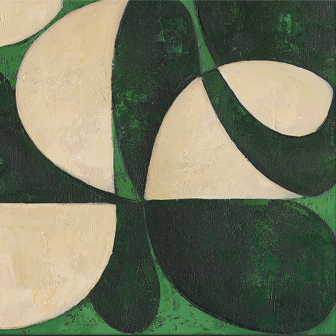 Green Sonata – Handveredelter Kunstdruck auf Leinwand