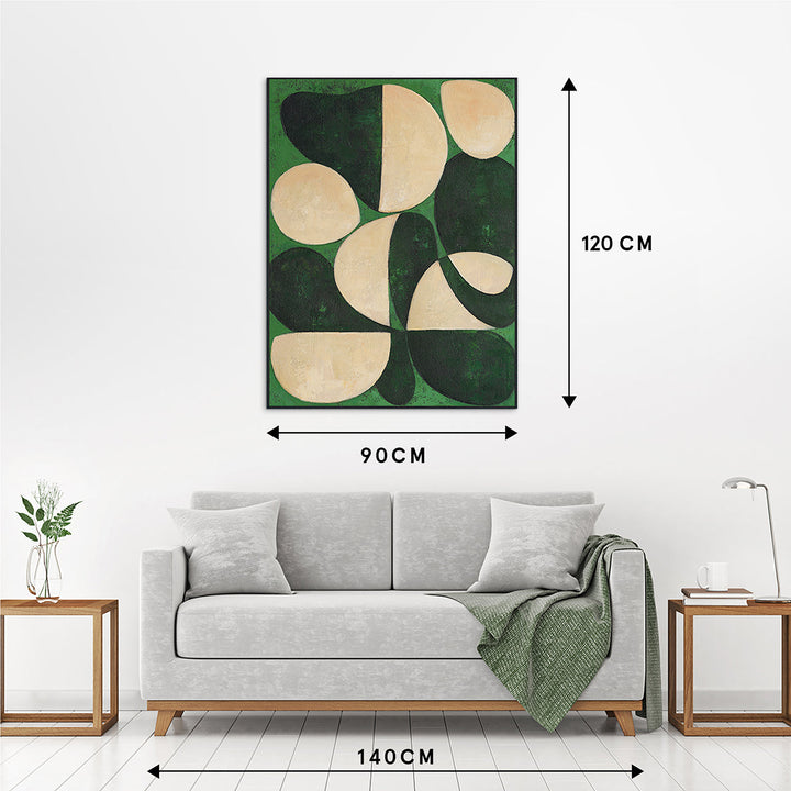 Green Sonata – Handveredelter Kunstdruck auf Leinwand