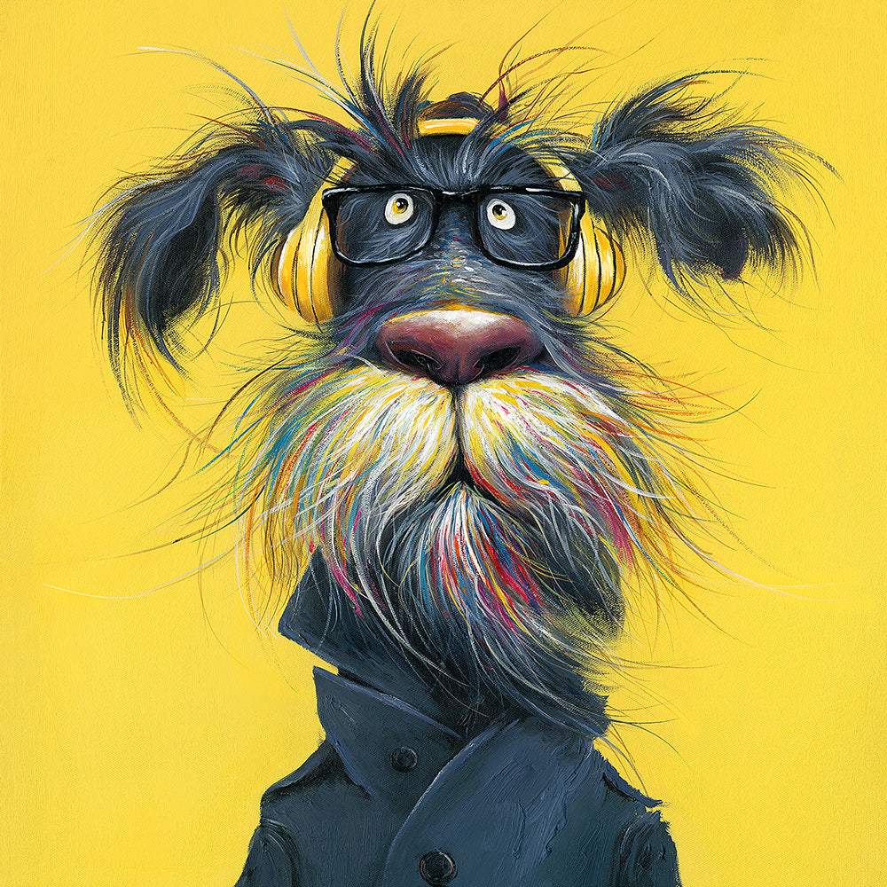Paws & Bass – Handveredelter Kunstdruck auf Leinwand
