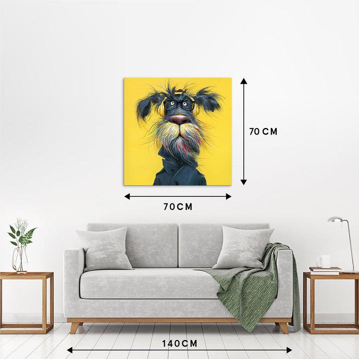 Paws & Bass – Handveredelter Kunstdruck auf Leinwand