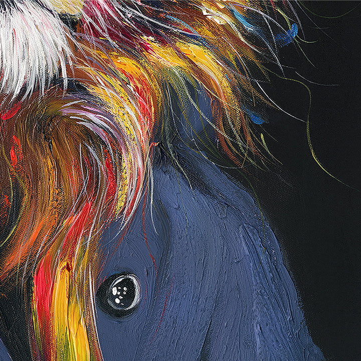 King of the Jungle Beats – Handveredelter Kunstdruck auf Leinwand
