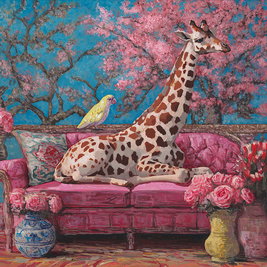 Just Relaxing – Handveredelter Kunstdruck auf Leinwand