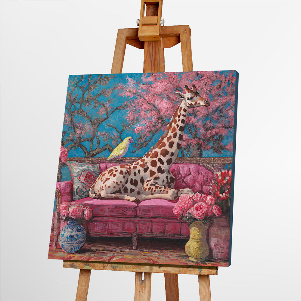 Just Relaxing – Handveredelter Kunstdruck auf Leinwand