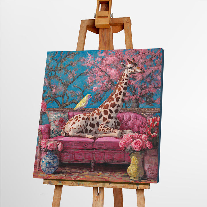 Just Relaxing – Handveredelter Kunstdruck auf Leinwand
