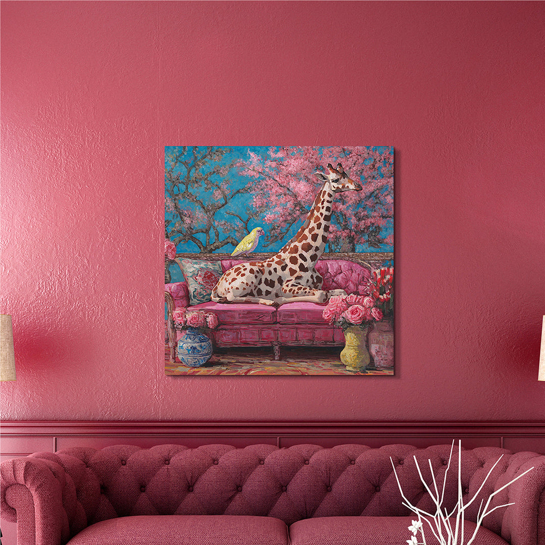 Just Relaxing – Handveredelter Kunstdruck auf Leinwand