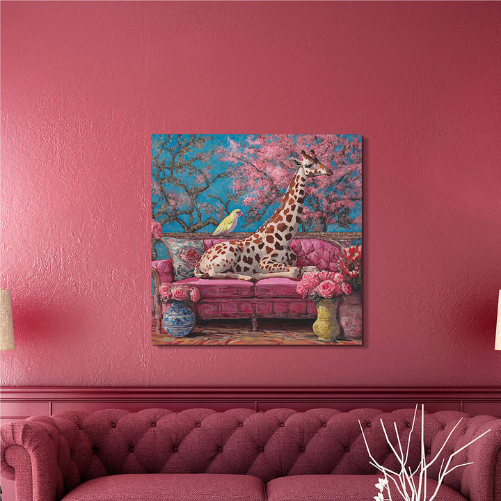 Just Relaxing – Handveredelter Kunstdruck auf Leinwand