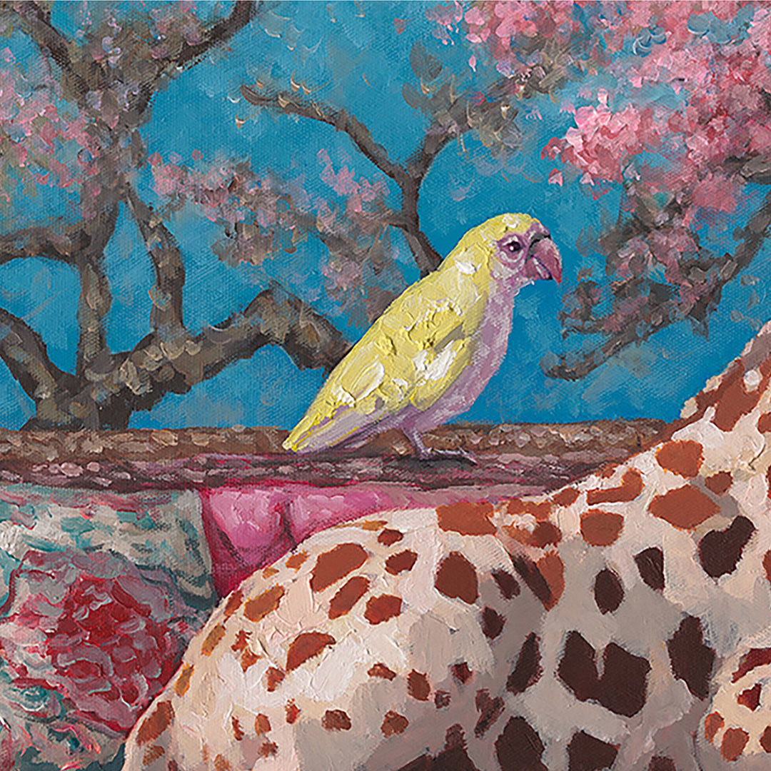 Just Relaxing – Handveredelter Kunstdruck auf Leinwand