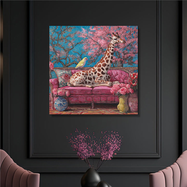 Just Relaxing – Handveredelter Kunstdruck auf Leinwand