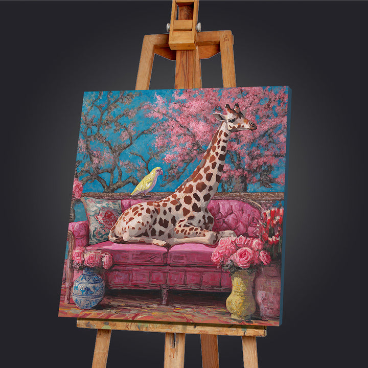 Just Relaxing – Handveredelter Kunstdruck auf Leinwand