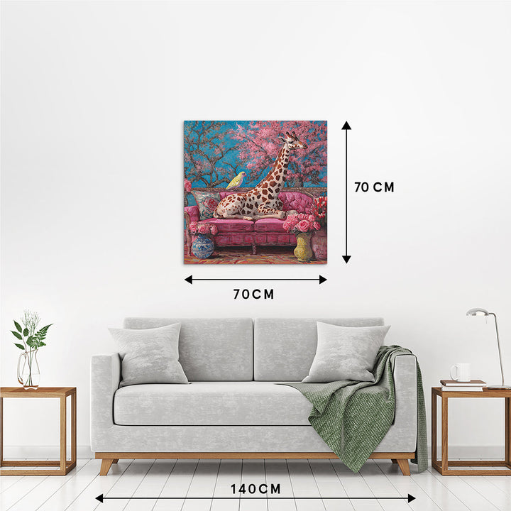Just Relaxing – Handveredelter Kunstdruck auf Leinwand