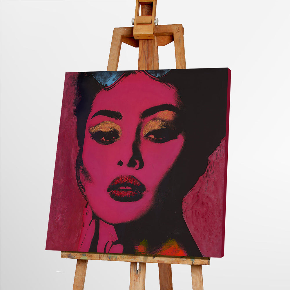 Electric Elegance – Handveredelter Kunstdruck auf Leinwand