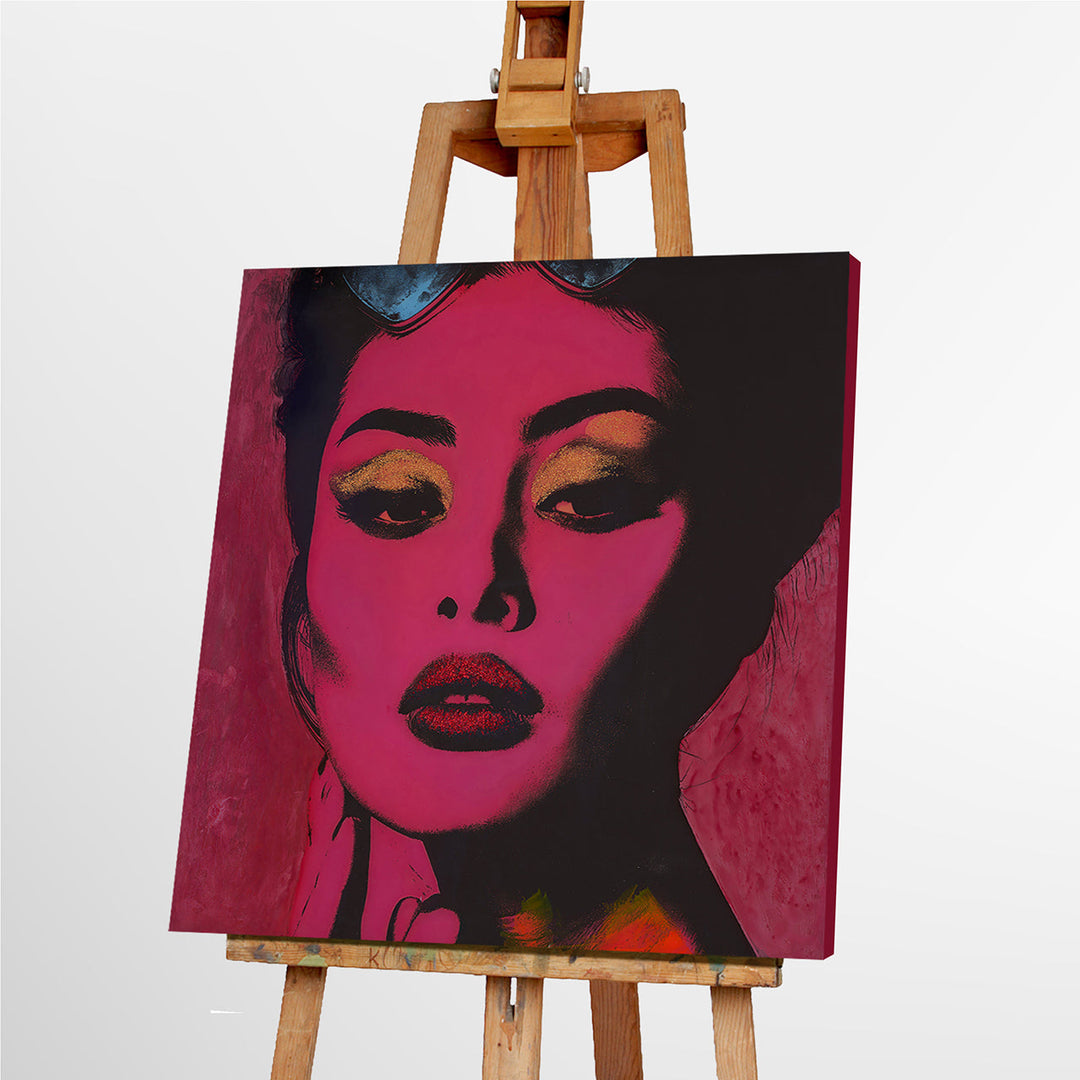Electric Elegance – Handveredelter Kunstdruck auf Leinwand