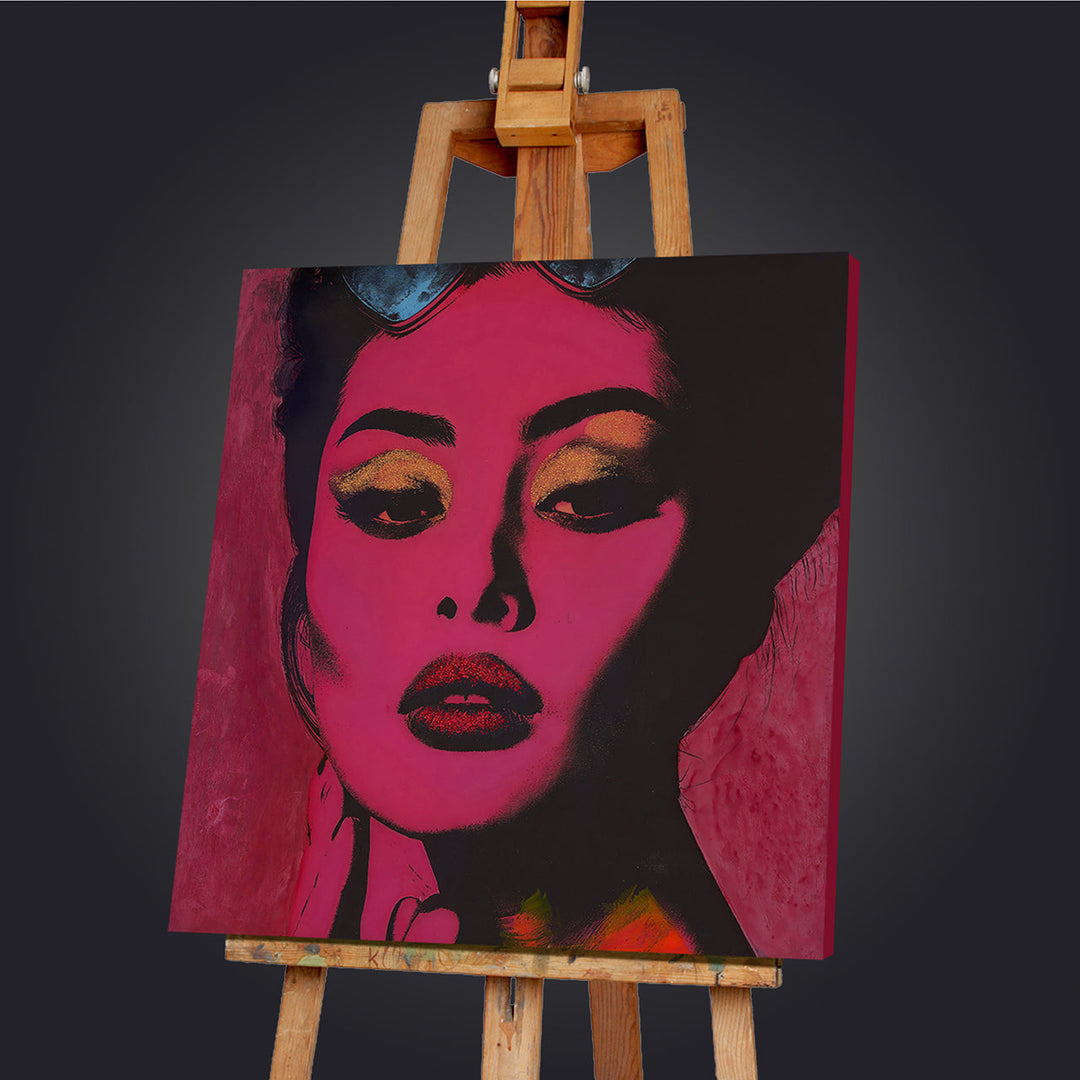 Electric Elegance – Handveredelter Kunstdruck auf Leinwand