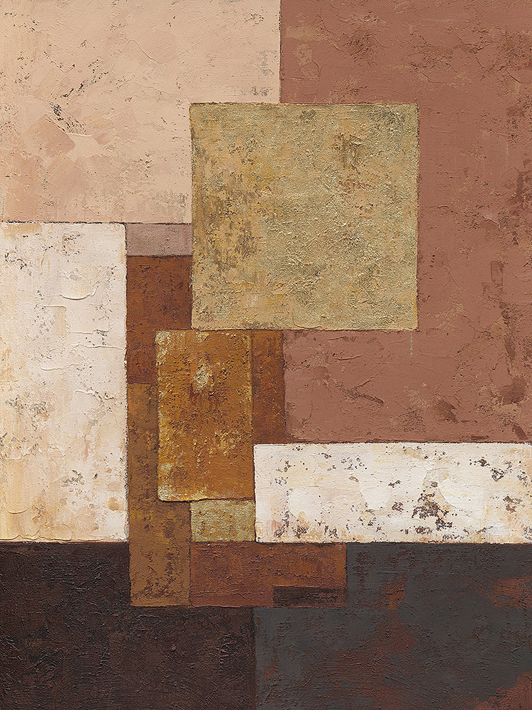 Earthtone Harmony – Handveredelter Kunstdruck auf Leinwand