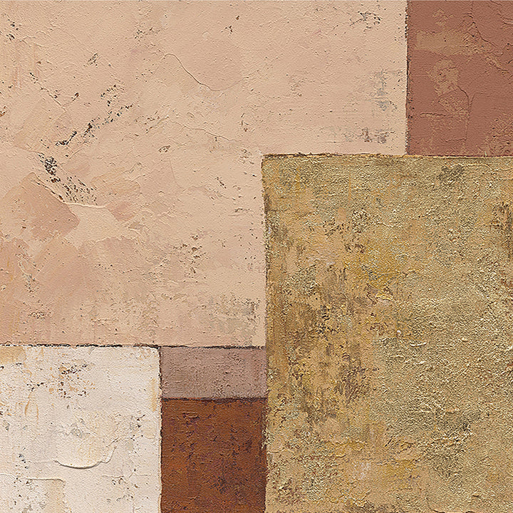 Earthtone Harmony – Handveredelter Kunstdruck auf Leinwand
