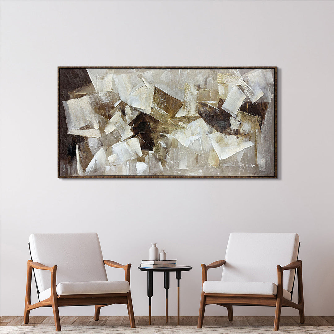 Shadows and Sand – Handveredelter Kunstdruck auf Leinwand