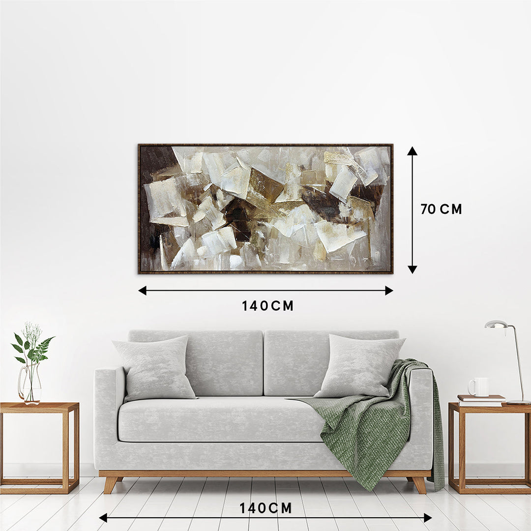 Shadows and Sand – Handveredelter Kunstdruck auf Leinwand