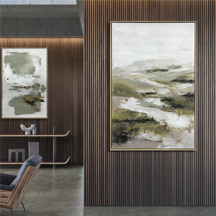 Organic Balance – Handveredelter Kunstdruck auf Leinwand