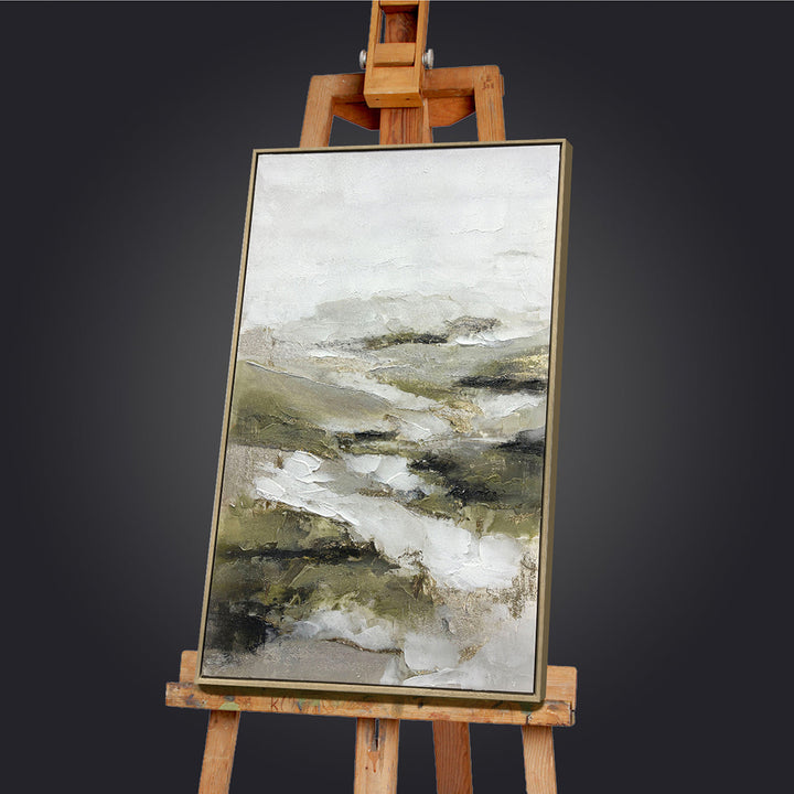 Organic Balance – Handveredelter Kunstdruck auf Leinwand