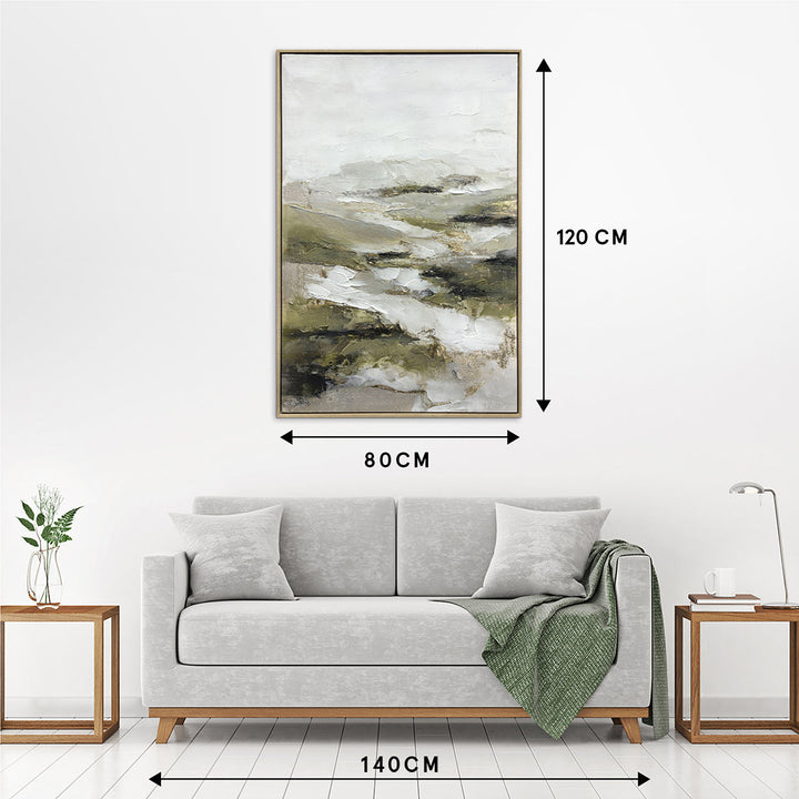 Organic Balance – Handveredelter Kunstdruck auf Leinwand