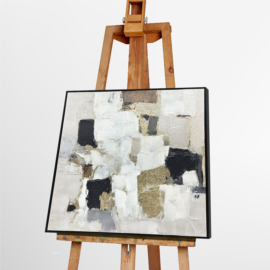 Earth and Light – Handveredelter Kunstdruck auf Leinwand