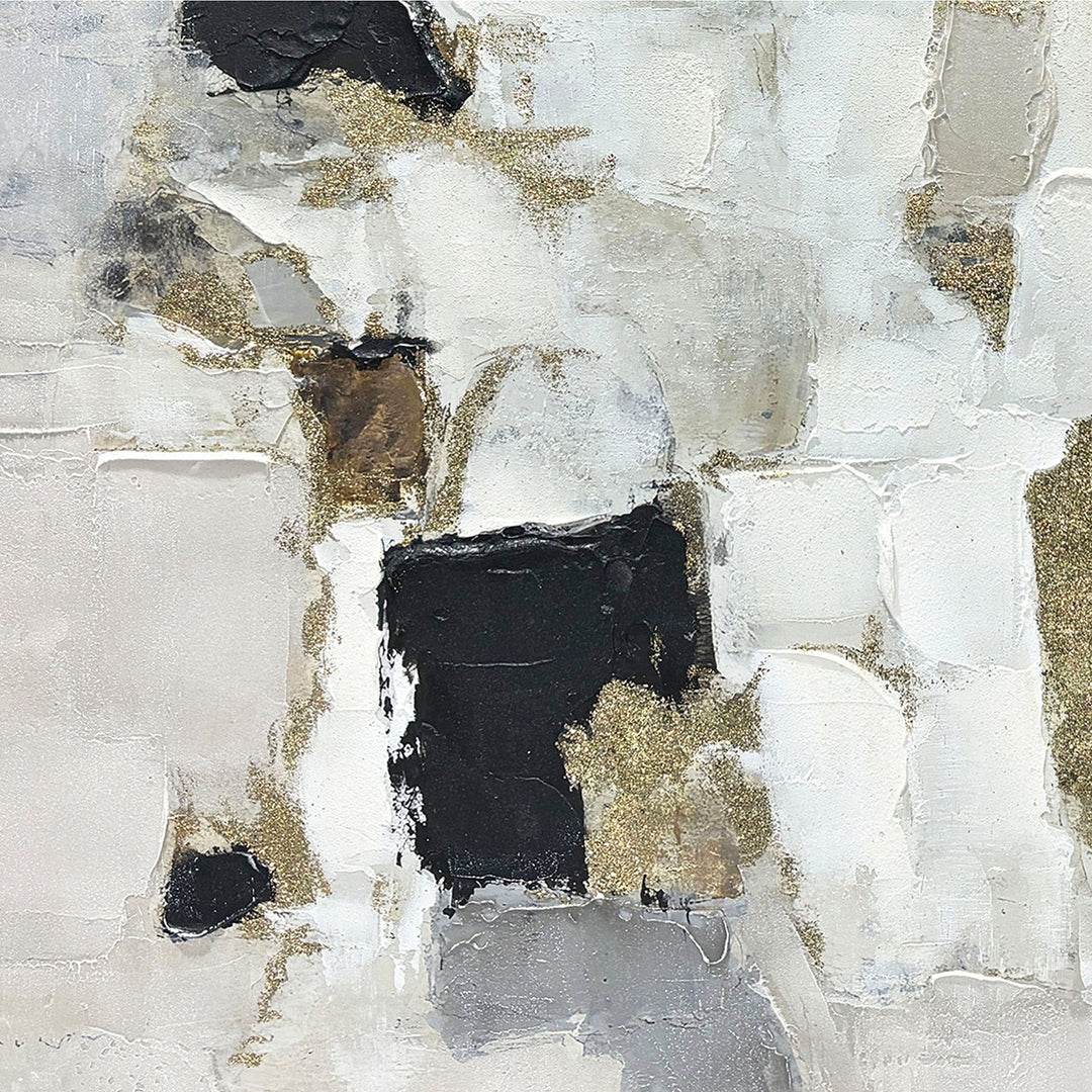 Earth and Light – Handveredelter Kunstdruck auf Leinwand