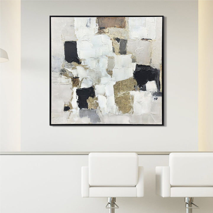Earth and Light – Handveredelter Kunstdruck auf Leinwand