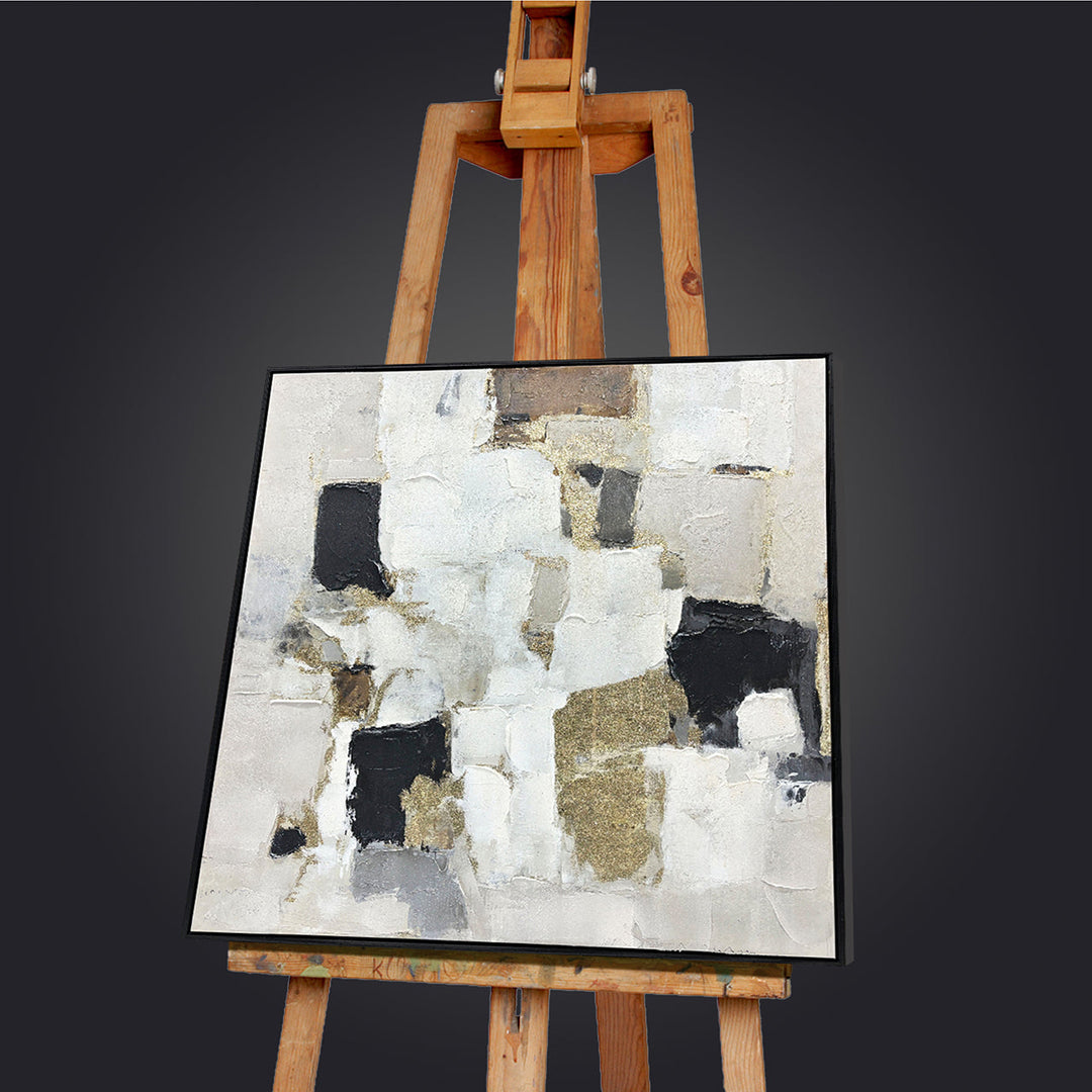 Earth and Light – Handveredelter Kunstdruck auf Leinwand