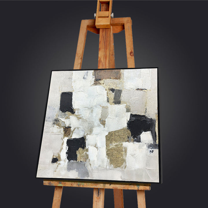 Earth and Light – Handveredelter Kunstdruck auf Leinwand