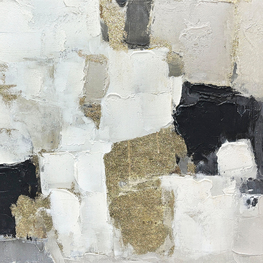 Earth and Light – Handveredelter Kunstdruck auf Leinwand