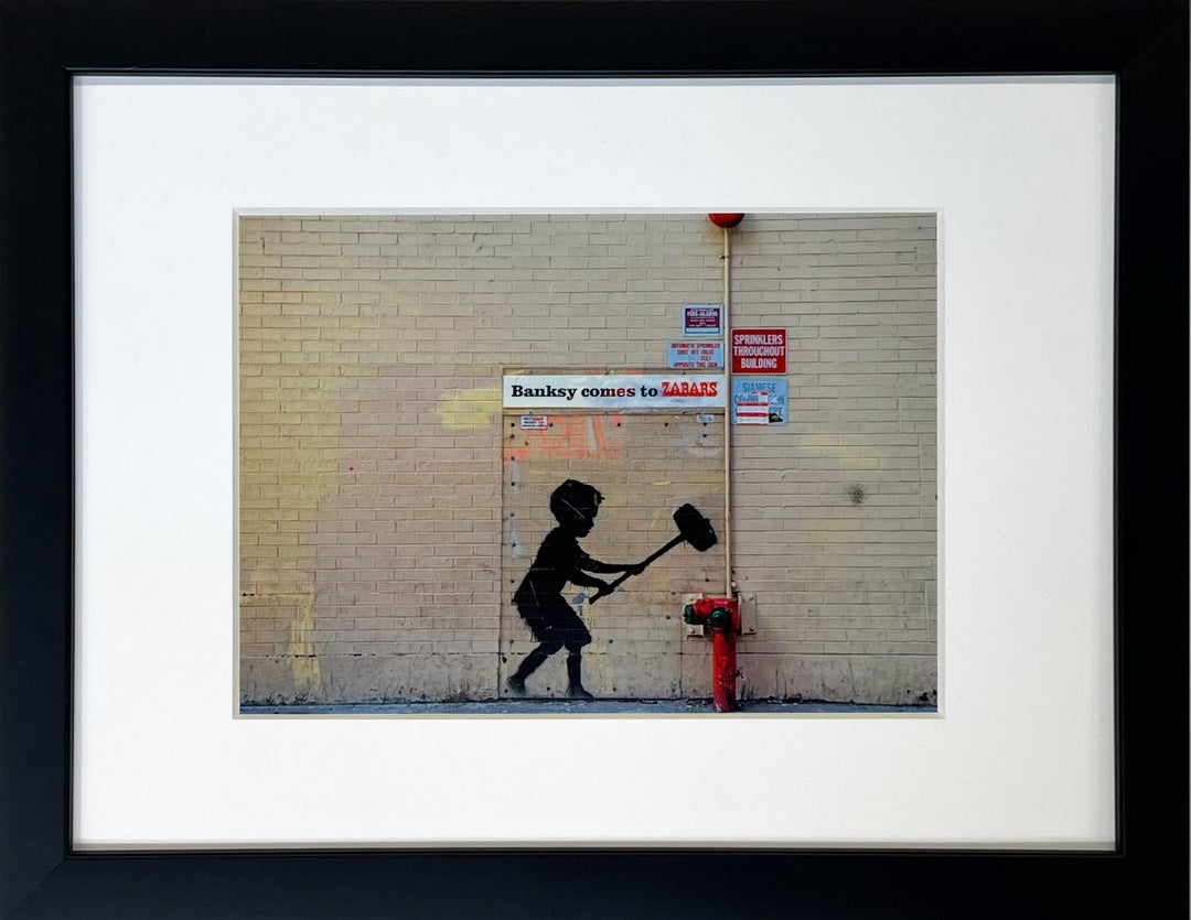 "Hammer Boy" - Banksy Miniprint