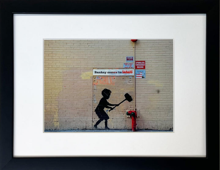 "Hammer Boy" - Banksy Miniprint