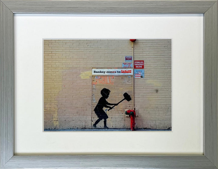 "Hammer Boy" - Banksy Miniprint