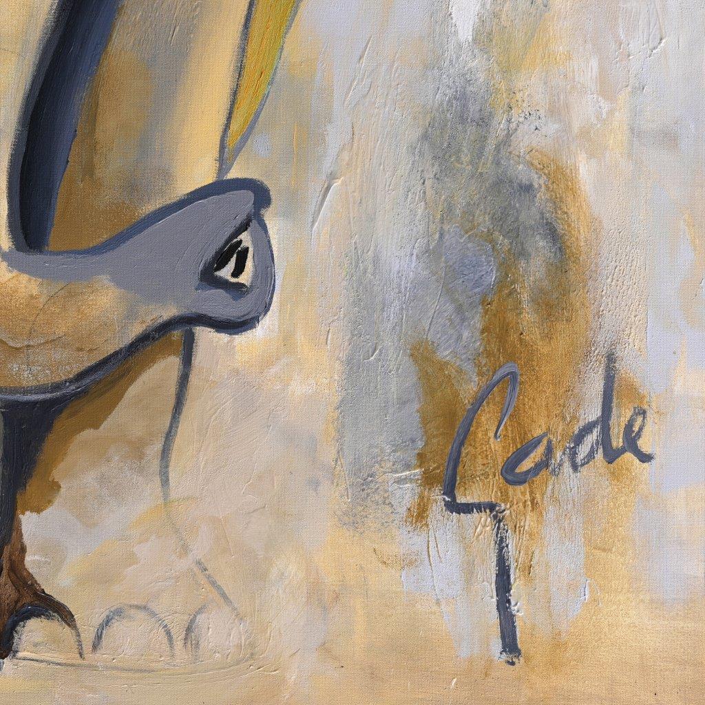Elephant Way – Wandbild Elefant handgemalt