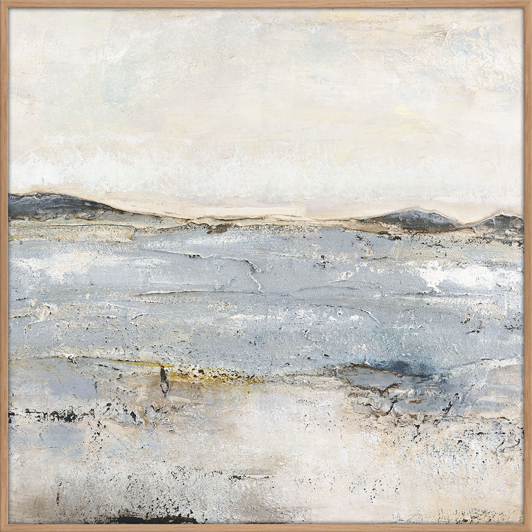 Trace Of Nature – Abstraktes Wandbild handgemalt, quadratisch