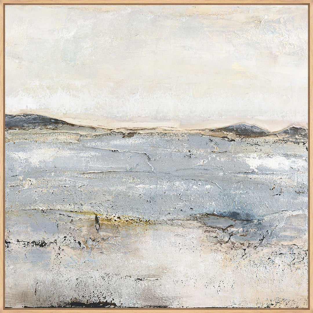 Trace Of Nature – Abstraktes Wandbild handgemalt, quadratisch