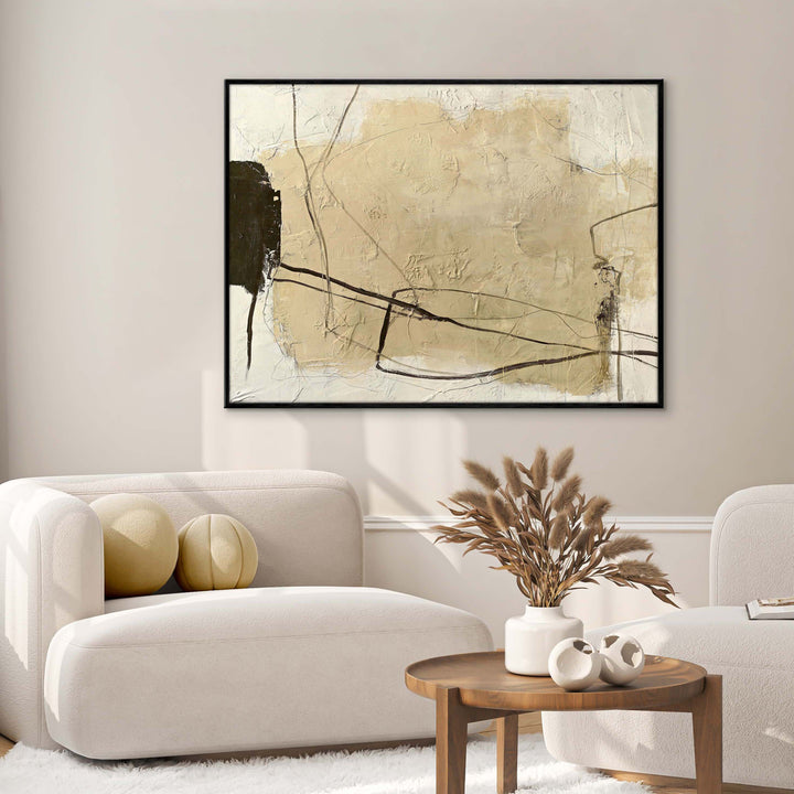 Cloudline – Abstraktes Wandbild handgemalt