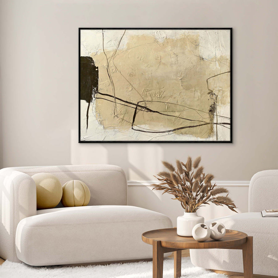 Cloudline – Abstraktes Wandbild handgemalt