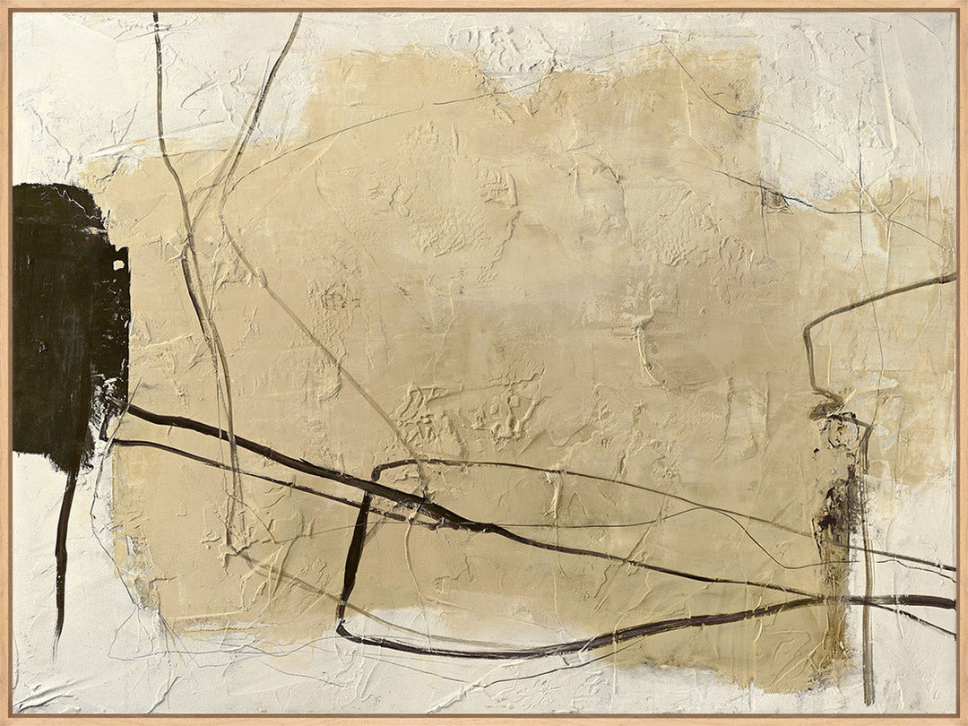 Cloudline – Abstraktes Wandbild handgemalt, Querformat