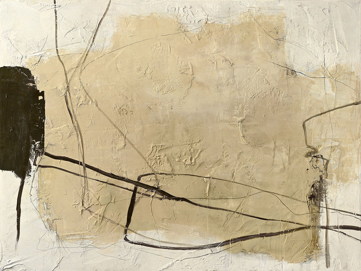 Cloudline – Abstraktes Wandbild handgemalt, Querformat