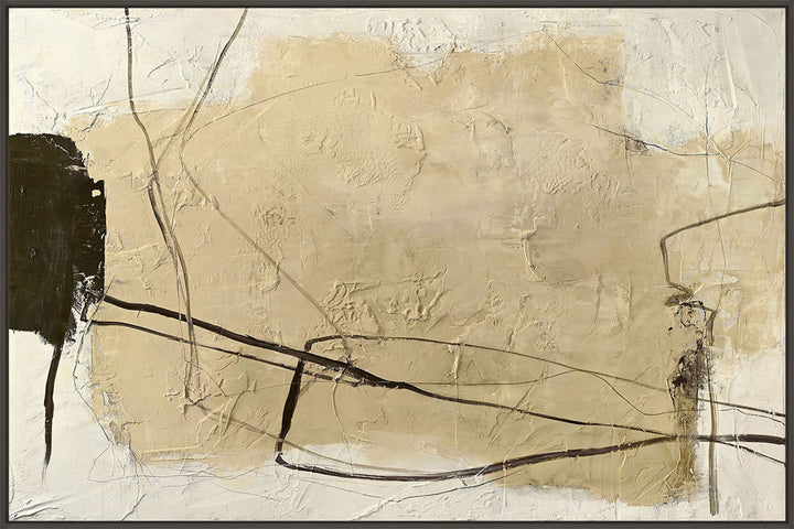 Cloudline – Abstraktes Wandbild handgemalt, Querformat