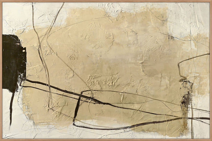 Cloudline – Abstraktes Wandbild handgemalt, Querformat
