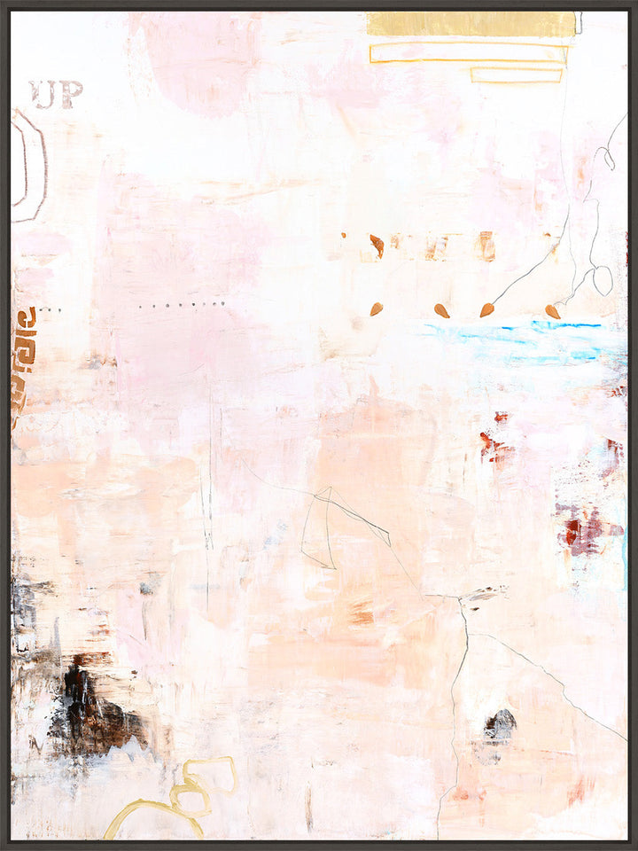 Small Notes – Abstraktes Wandbild handgemalt, Hochformat