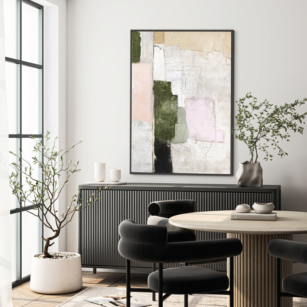 Rustic Revival – Abstraktes Wandbild handgemalt