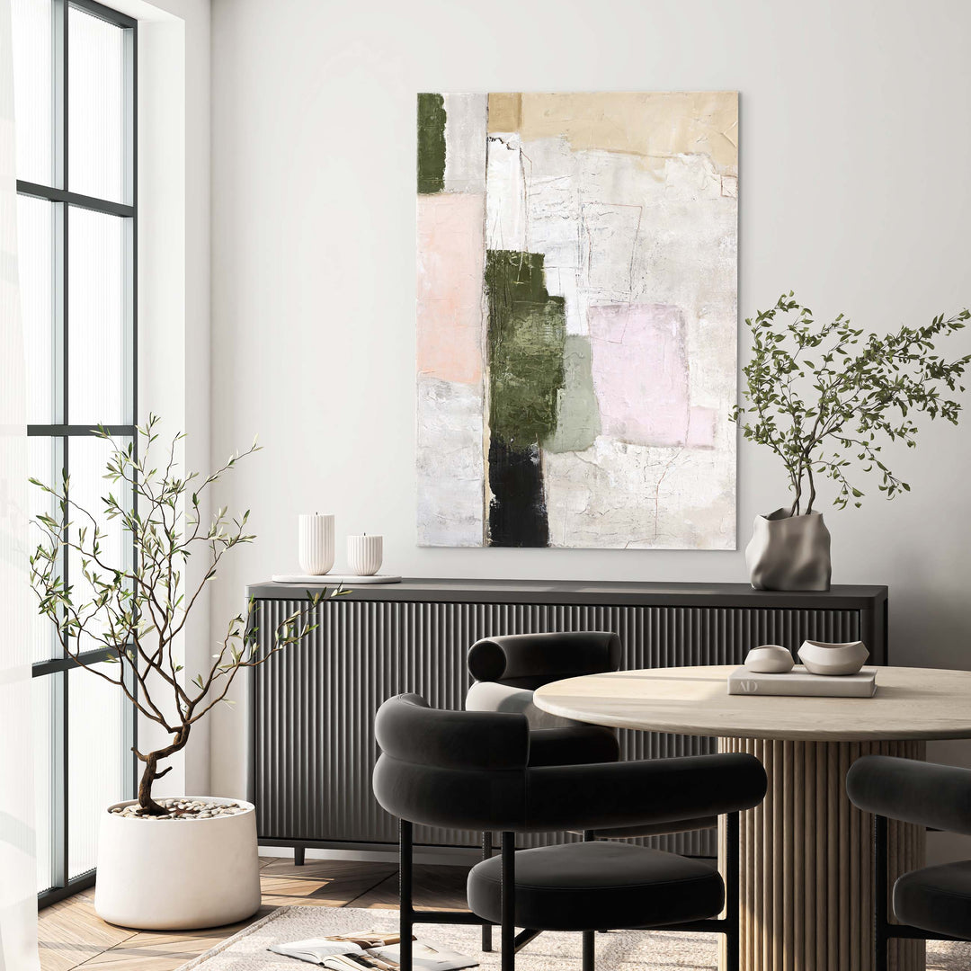 Rustic Revival – Abstraktes Wandbild handgemalt