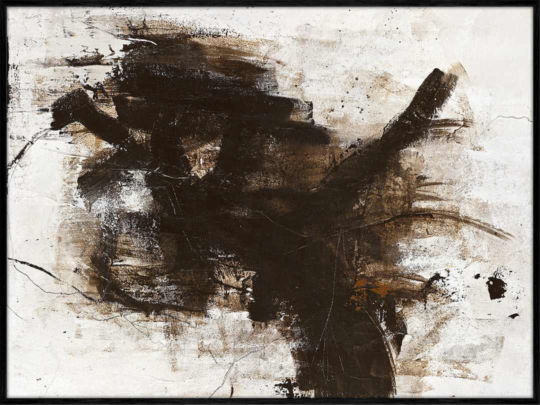 The Invisible – Abstraktes Wandbild handgemalt, Querformat