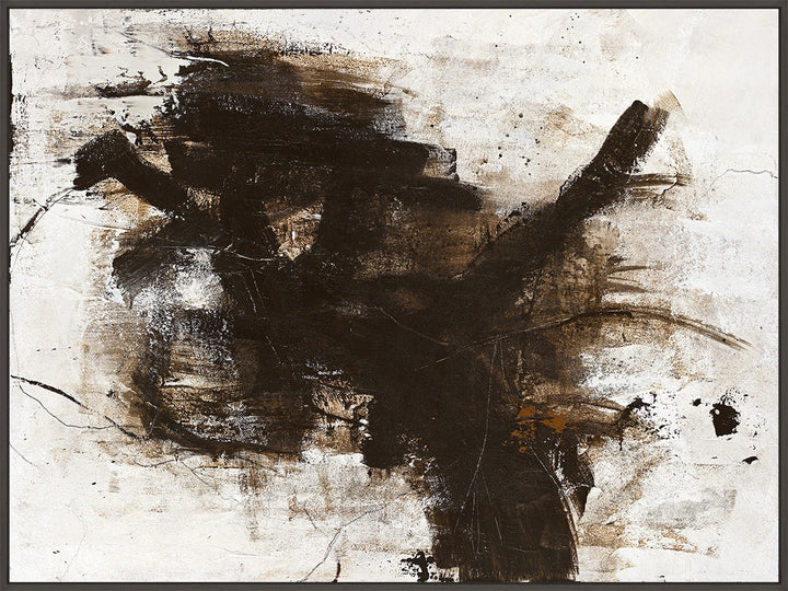 The Invisible – Abstraktes Wandbild handgemalt, Querformat