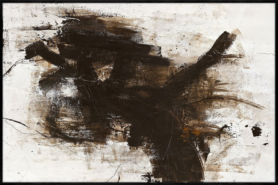 The Invisible – Abstraktes Wandbild handgemalt, Querformat